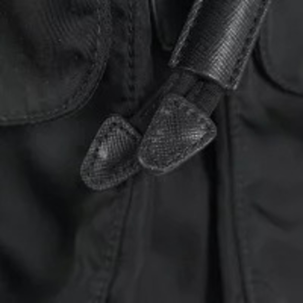 Prada Plate Backpack Rucksack Daypack Rucksack Nero Black - Picture 7 of 7